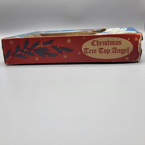 Vintage MCM Aluminum Union Christmas Tree Top Angel Figurine Metallic Starburst - Picture 4 of 12
